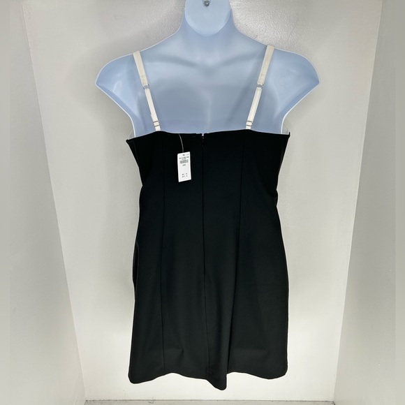 Abercrombie & Fitch NWT Contrast Sweetheart Corset Mini Dress Size Large Black - Picture 8 of 13